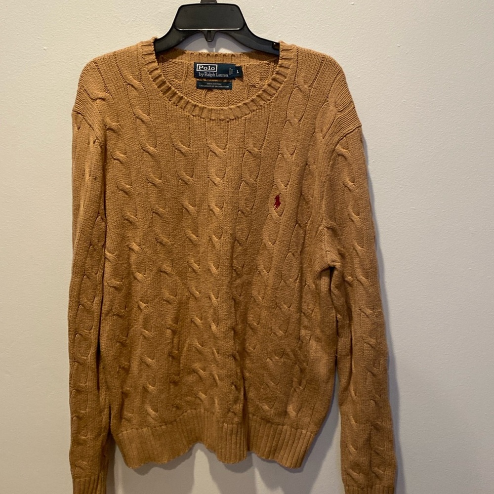 Polo by Ralph Lauren Tan Crewneck Sweater